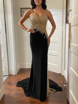 Mac Duggal Black Size 4 Floor Length Straight Dress on Queenly