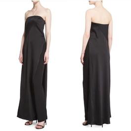 Donna Karan Black Size 10 Spandex Strapless $300 A-line Dress on Queenly