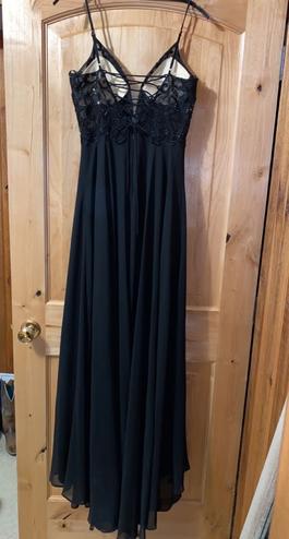 Amelia Couture Black Size 4 A-line Dress on Queenly