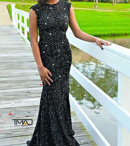 Jovani Black Size 6 Prom Train Dress on Queenly