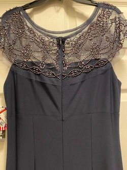 R&M Richards Blue Size 6 $300 Straight Dress on Queenly