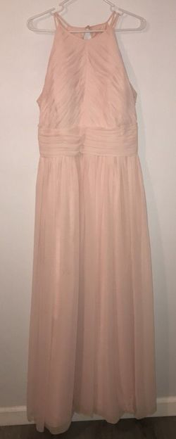 Bill Levkoff Pink Size 20 Floor Length Bridesmaid Plus Size Coral Straight Dress on Queenly