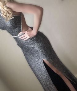 Blush Prom Black Size 2 Jewelled Sequin 50 Off Side slit Dress on Queenly