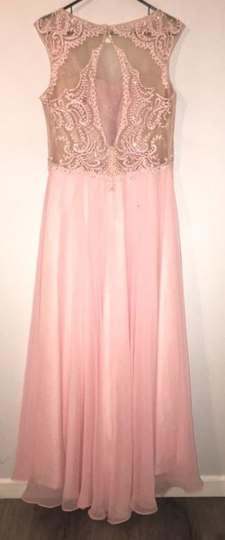 Tony Bowls Pink Size 16 Black Tie Floor Length Straight Dress on Queenly