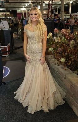 Sherri Hill Gold Size 2 Military Floor Length $300 70 Off Mermaid Dress on Queenly