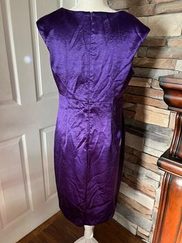 Connected apparel Purple Size 16 Midi Cocktail Dress on Queenly