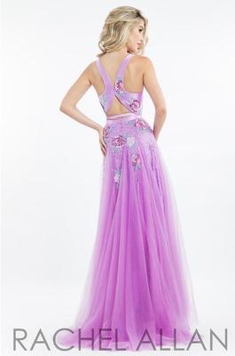Rachel Allan Purple Size 10 Tulle Two Piece Straight Dress on Queenly