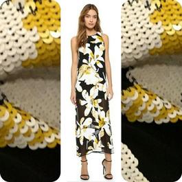 Alice + Olivia Multicolor Size 0 Floral Jewelled $300 Side slit Dress on Queenly