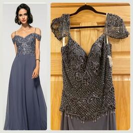 Mac Duggal Blue Size 8 Black Tie $300 A-line Dress on Queenly