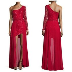 Nicole Bakti Red Size 2 $300 Free Shipping Fitted Cocktail Dress on Queenly