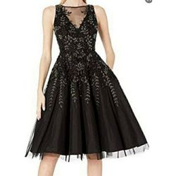Aidan Mattox Black Size 0 Polyester $300 Free Shipping Cocktail Dress on Queenly
