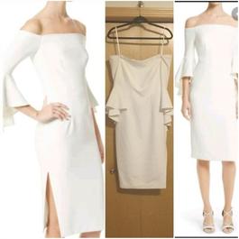 Milly White Size 0 Polyester $300 Side slit Dress on Queenly