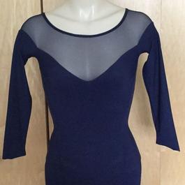 Chiara Boni Blue Size 2 Sleeves $300 70 Off Sheer Mermaid Dress on Queenly