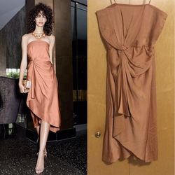 A.L.C. Nude Size 12 Polyester $300 Strapless Free Shipping Cocktail Dress on Queenly