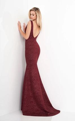 Jovani Red Size 2 $300 Burgundy Pageant Mermaid Dress on Queenly