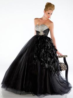 Style 6374H Mac Duggal Black Size 8 Beaded Top Prom Ball gown on Queenly