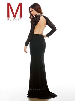 Style 40544A Mac Duggal Black Size 8 Tall Height Straight Dress on Queenly