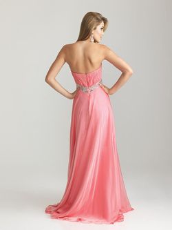 Style 6720 Madison James Pink Size 4 Sweetheart Wedding Guest Floor Length Straight Dress on Queenly