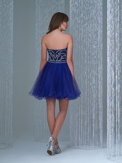 Style 16-305 Madison James Royal Blue Size 6 Tall Height Mini Cocktail Dress on Queenly