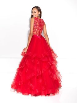 Style 17-200 Madison James Red Size 0 Floor Length Ball gown on Queenly