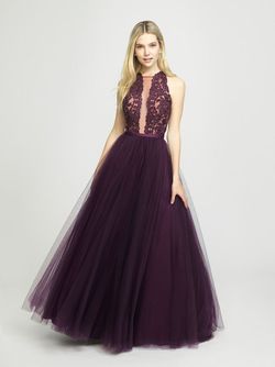 Style 19-190 Madison James Purple Size 18 Backless Ball gown on Queenly