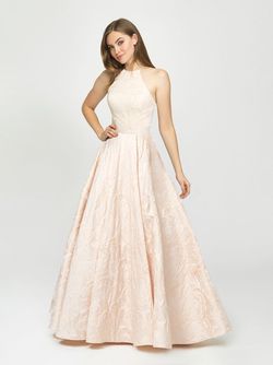 Style 19-125 Madison James White Size 4 Floor Length Cotillion A-line Ball gown on Queenly