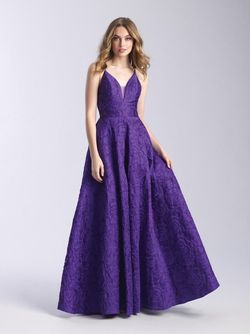 Style 20-316 Madison James Purple Size 6 A-line Ball gown on Queenly