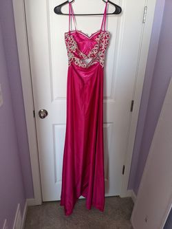 La Femme Pink Size 0 Black Tie 50 Off Straight Dress on Queenly