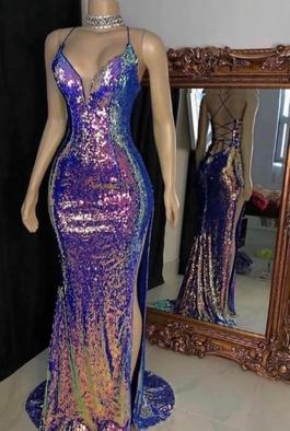 Sherri Hill Multicolor Size 4 Straight Dress on Queenly