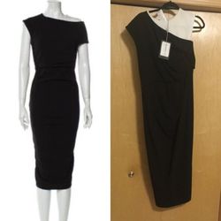 Sportmax Black Size 8 Polyester $300 Straight Free Shipping Cocktail Dress on Queenly
