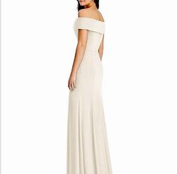 Dessy Group White Size 14 50 Off $300 Floor Length Straight Dress on Queenly