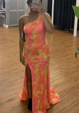 Clarisse Multicolor Size 0 $300 Side slit Dress on Queenly