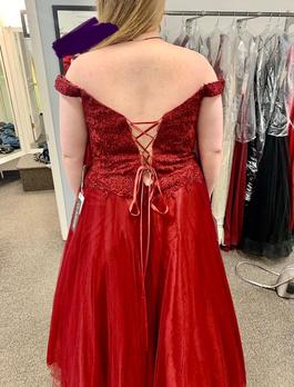 Clarisse Red Size 16 Corset 50 Off Plus Size Prom Ball gown on Queenly