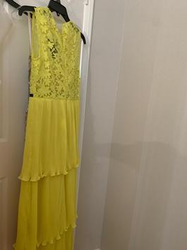 180 Yellow Size 4 $300 A-line Dress on Queenly