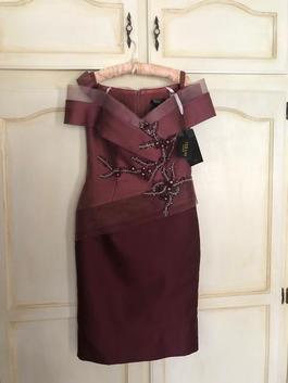 Terani Purple Size 12 Cocktail Dress on Queenly