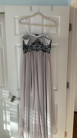 Marianna Silver Size 0 $300 Gray Straight Dress on Queenly