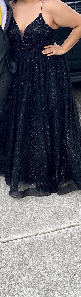 Bicici and Coti Black Size 18 Floor Length Prom Ball gown on Queenly