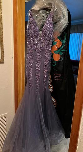 Jovani Purple Size 2 Prom $300 Mermaid Dress on Queenly