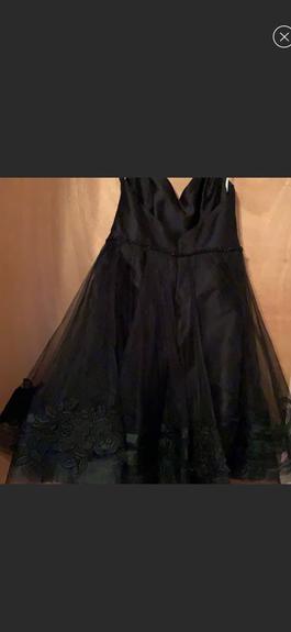 Noir by Lazaro Black Size 12 A-line Dress on Queenly