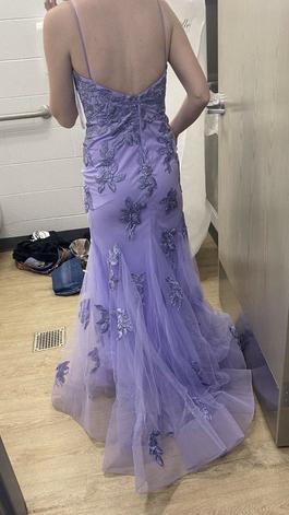 Panoply Purple Size 2 Embroidery Prom $300 A-line Dress on Queenly