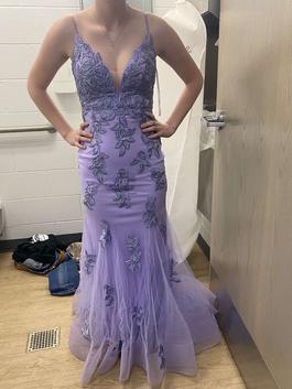 Panoply Purple Size 2 Embroidery Prom $300 A-line Dress on Queenly