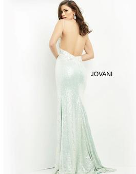 jovanni Multicolor Size 6 Sequin Beaded Top Side slit Dress on Queenly