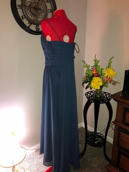 Amsel Navy Blue Size 20 Navy Floor Length Train A-line Dress on Queenly