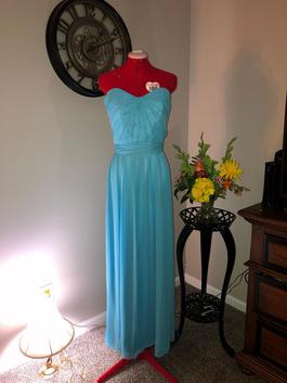 After Six Blue Size 6 Wedding Guest $300 Black Tie Straight Dress on Queenly
