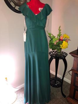 Jenny Yoo Green Size 6 $300 Emerald Straight Dress on Queenly