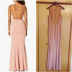 Dress the Population Pink Size 14 Floor Length Plus Size $300 Mermaid Dress on Queenly