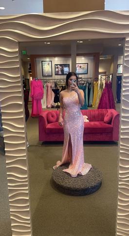 House of Wu Pink Size 2 Prom Jewelled Straight Dress on Queenly