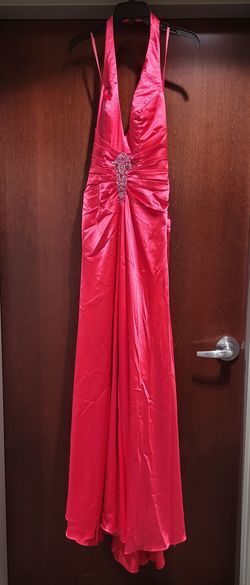Style 3936 Mystique Prom Pink Size 8 $300 Tall Height Sequin Pageant A-line Dress on Queenly
