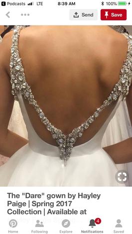 Style 6704 Hayley paige White Size 20 Prom Jewelled Cut Out A-line Dress on Queenly