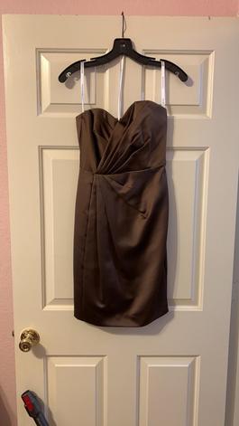 David's Bridal Multicolor Size 2 Bridesmaid Midi $300 Strapless Cocktail Dress on Queenly